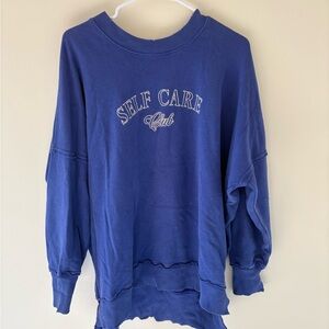 Aerie Indigo Cozy Crewneck